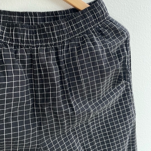 NWT Apiece Apart Zebra Windowpane Plaid Organic Cotton Joggers in XS - Picture 6 of 10